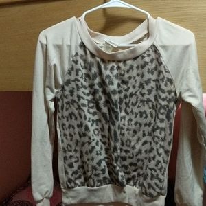 Kids leopard long sleeve shirt